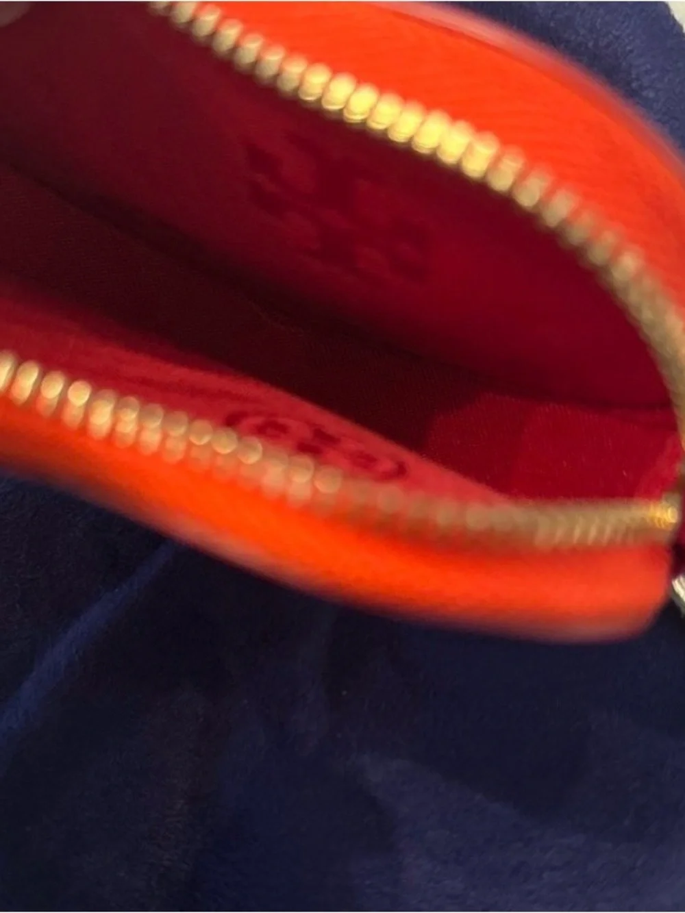 Tory Burch Two Tone Heart Shape Coin Case